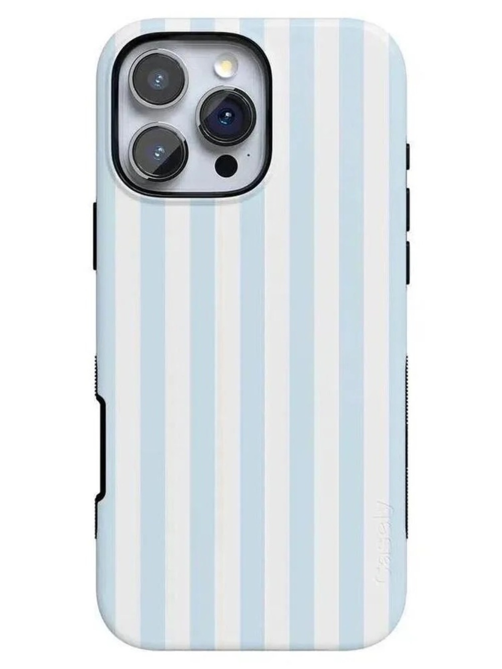 Caseley iPhone 16 Pro Blue Stripes Sunday Best Case NWT